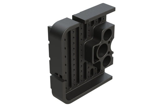 AWB-51PBR Right Wedgelock for 102 Position Receptacle, (51 Positions), Keyed B, Black. WB-51PBR