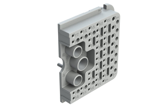AWB-51SAL Left Wedgelock for 102 Position Plug, (51 Positions), Keyed A, Gray. WB-51SAL
