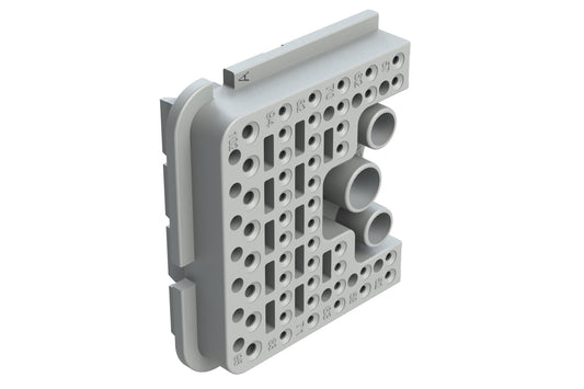 AWB-51SAR Right Wedgelock for 102 Position Plug, (51 Positions), Keyed A, Gray. WB-51SAR