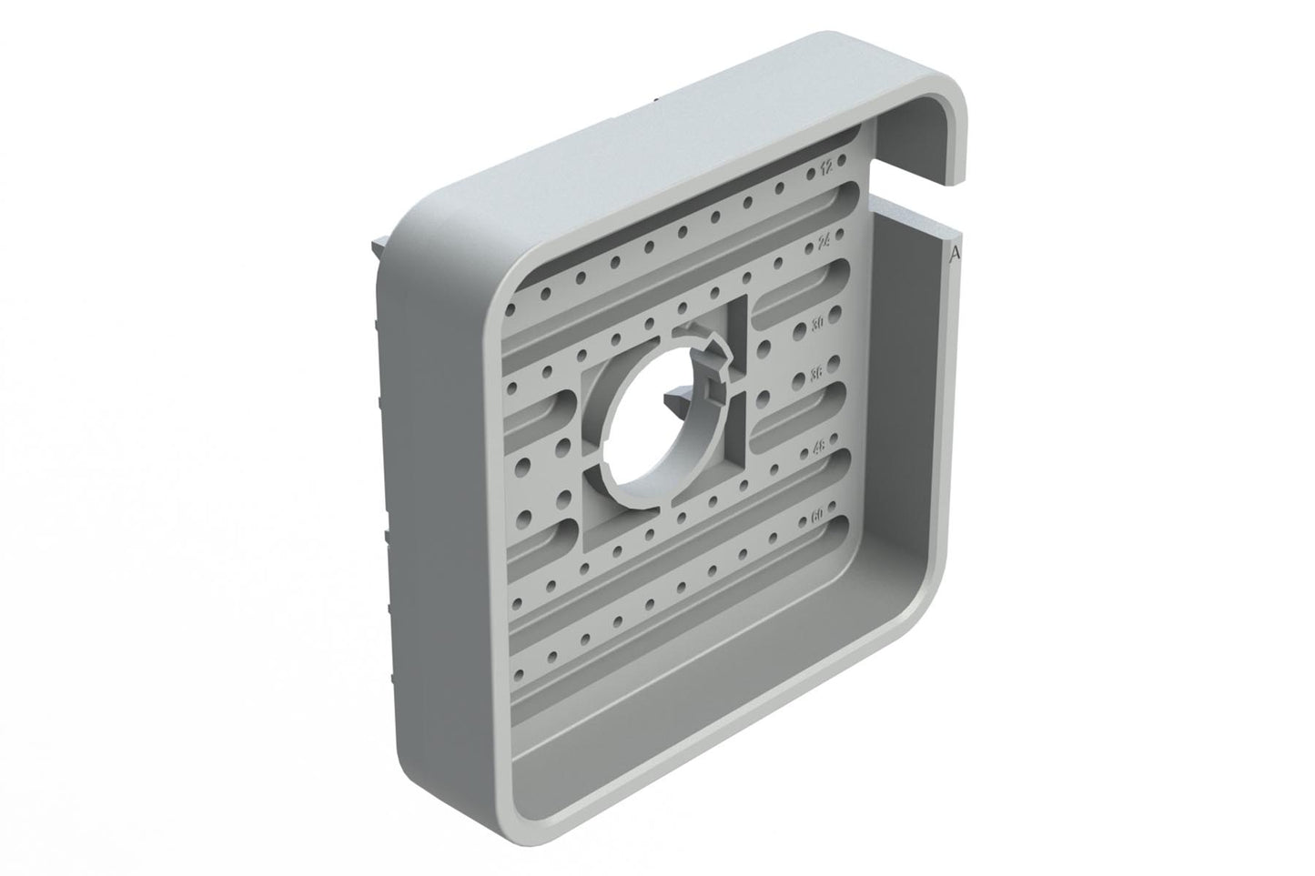 AWB-60PA 60 Position Receptacle Wedgelock, Keyed A, Grey