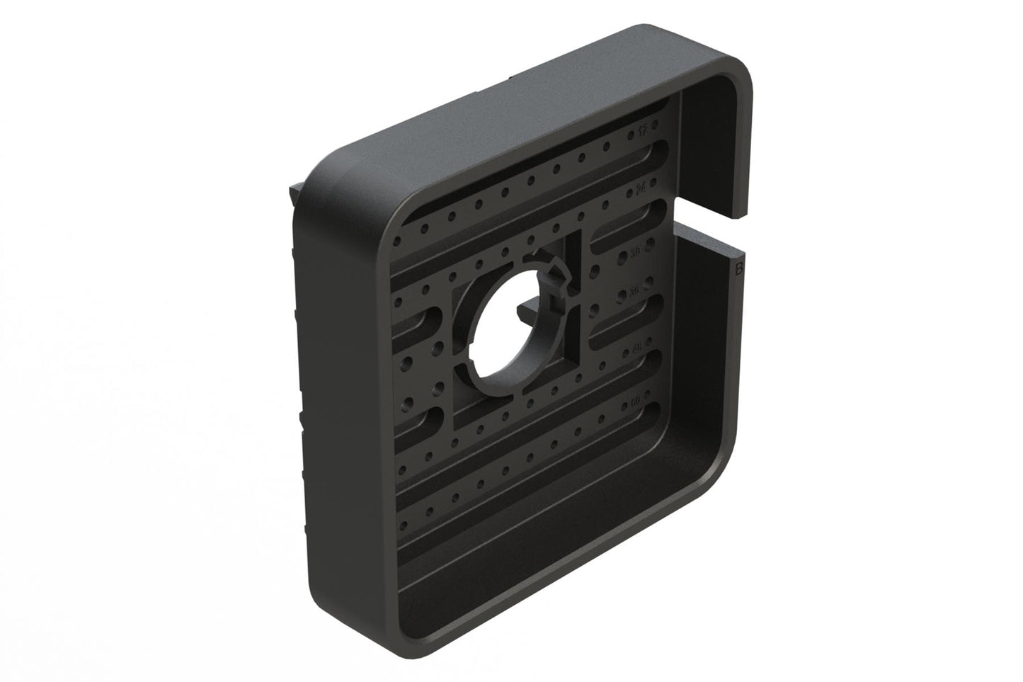 AWB-60PB 60 Position Receptacle Wedgelock, Keyed B, Black
