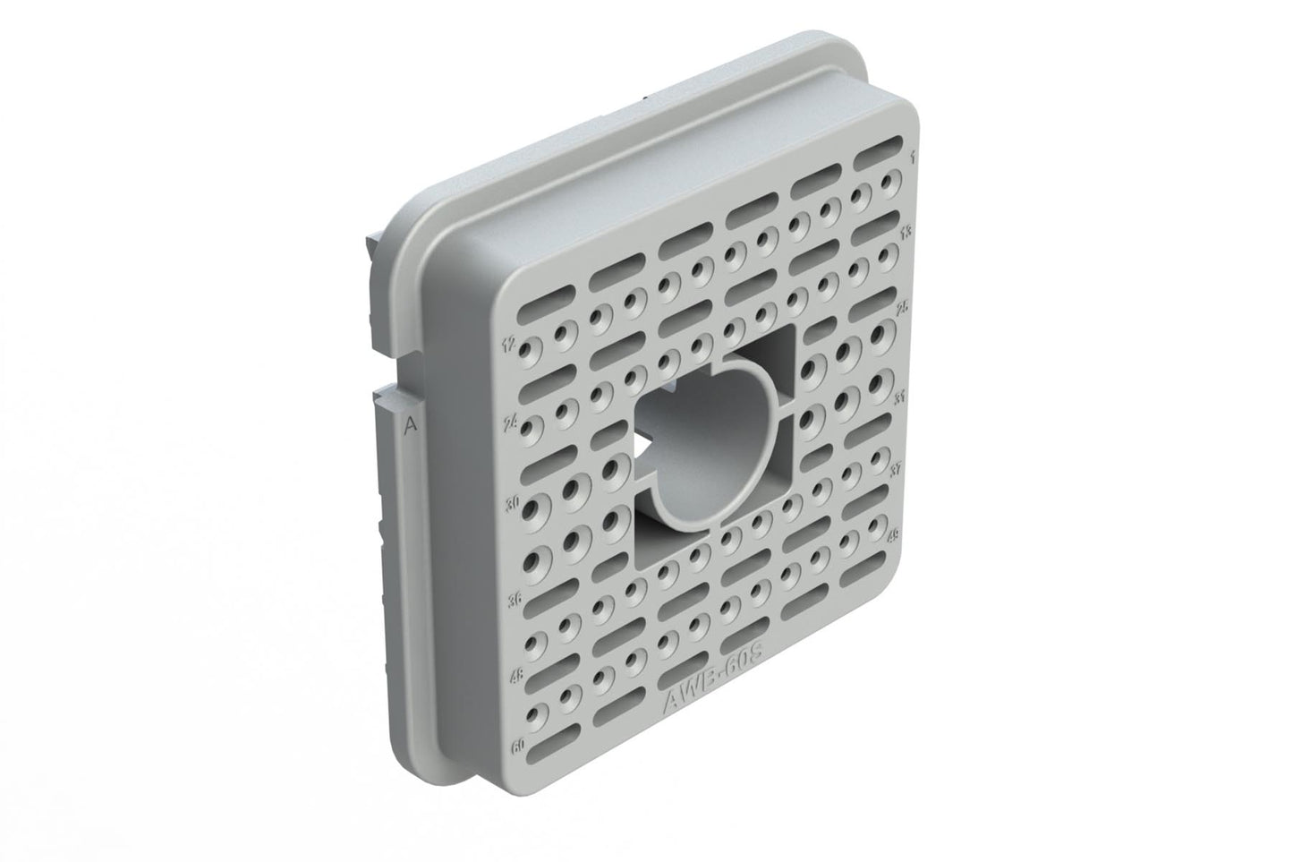 AWB-60SA 60 Position Plug Wedgelock, Keyed A, Grey