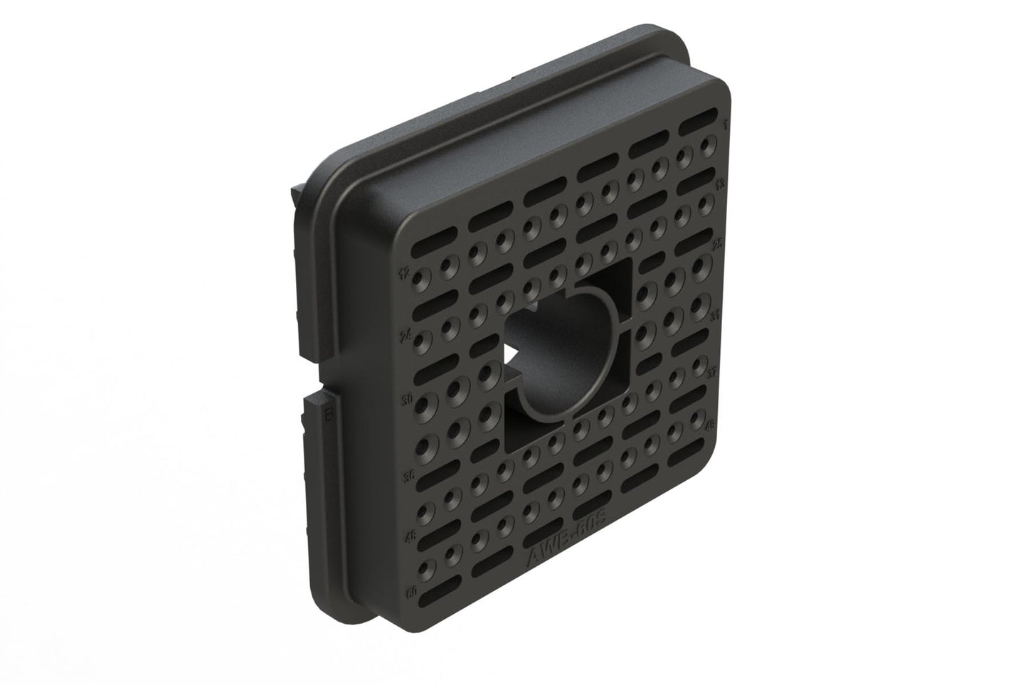 AWB-60SB 60 Position Plug Wedgelock, Keyed B, Black