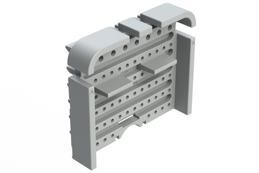 AWB-64PA 64 Position Receptacle Wedgelock for 128 Position Connector, Keyed A, Grey