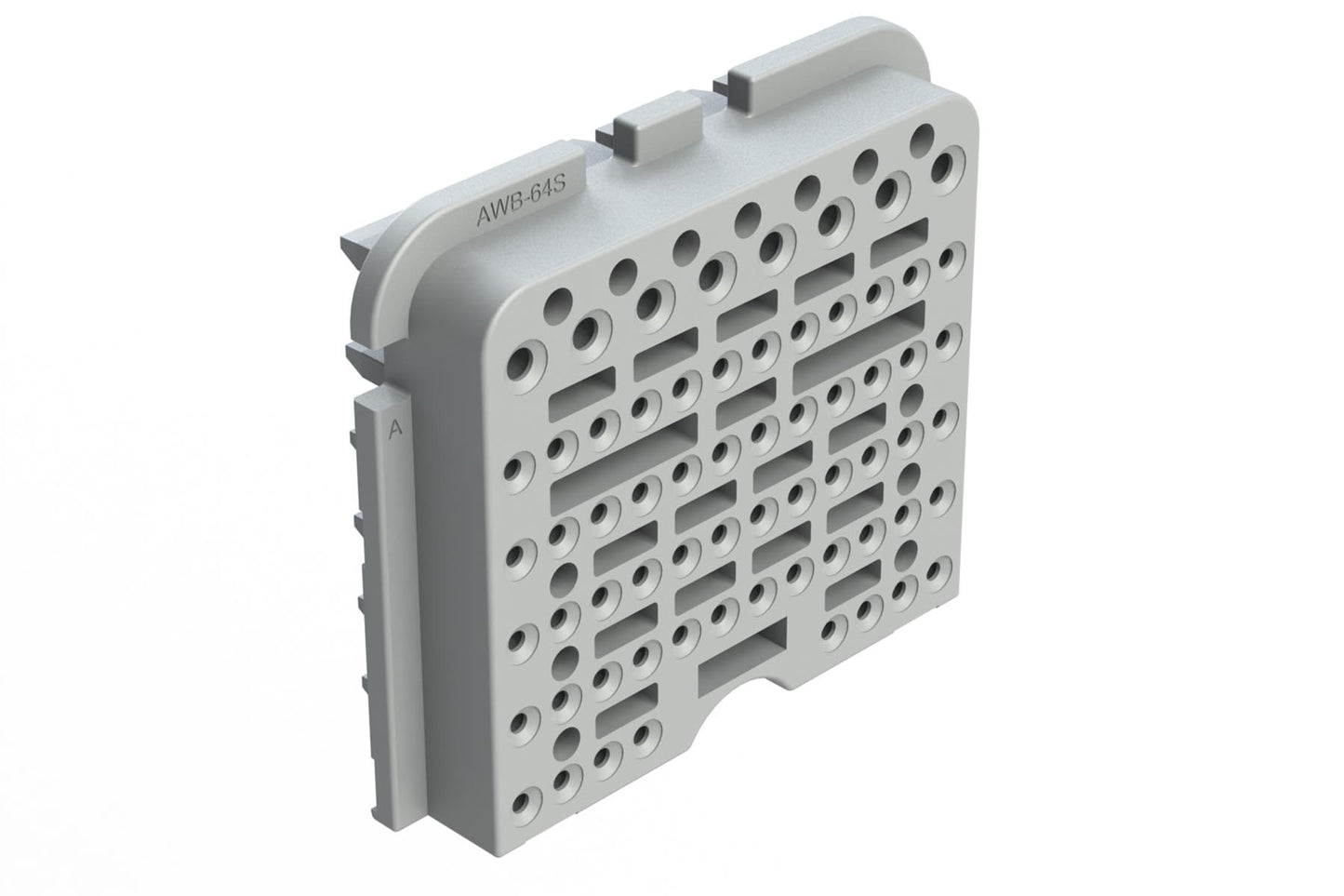 AWB-64SA 64 Position Plug Wedgelock for 128 Position Connector, Keyed A, Grey