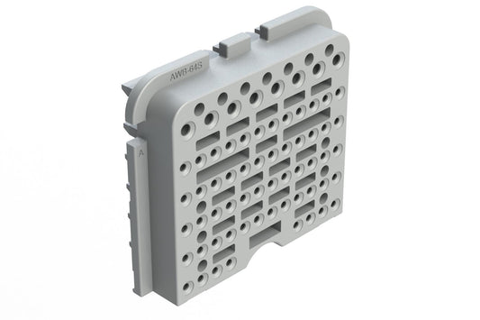 AWB-64SA 64 Position Plug Wedgelock for 128 Position Connector, Keyed A, Grey