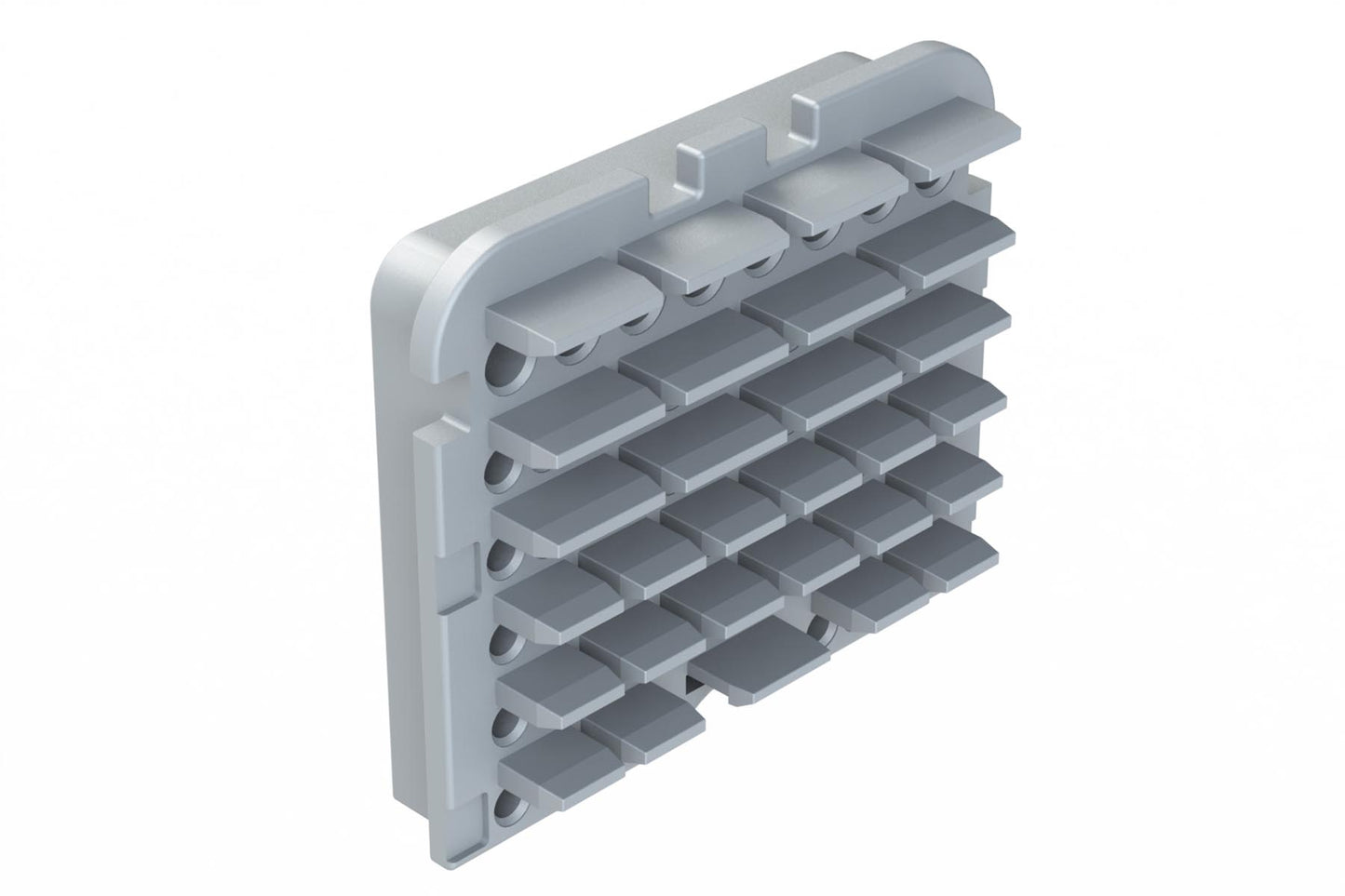 AWB-64SA 64 Position Plug Wedgelock for 128 Position Connector, Keyed A, Grey