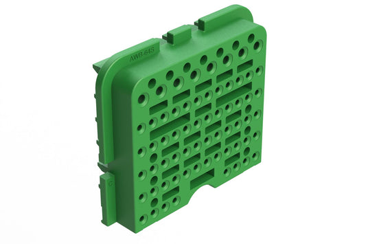 AWB-64SC 64 Position Plug Wedgelock for 128 Position Connector, Keyed C, Green