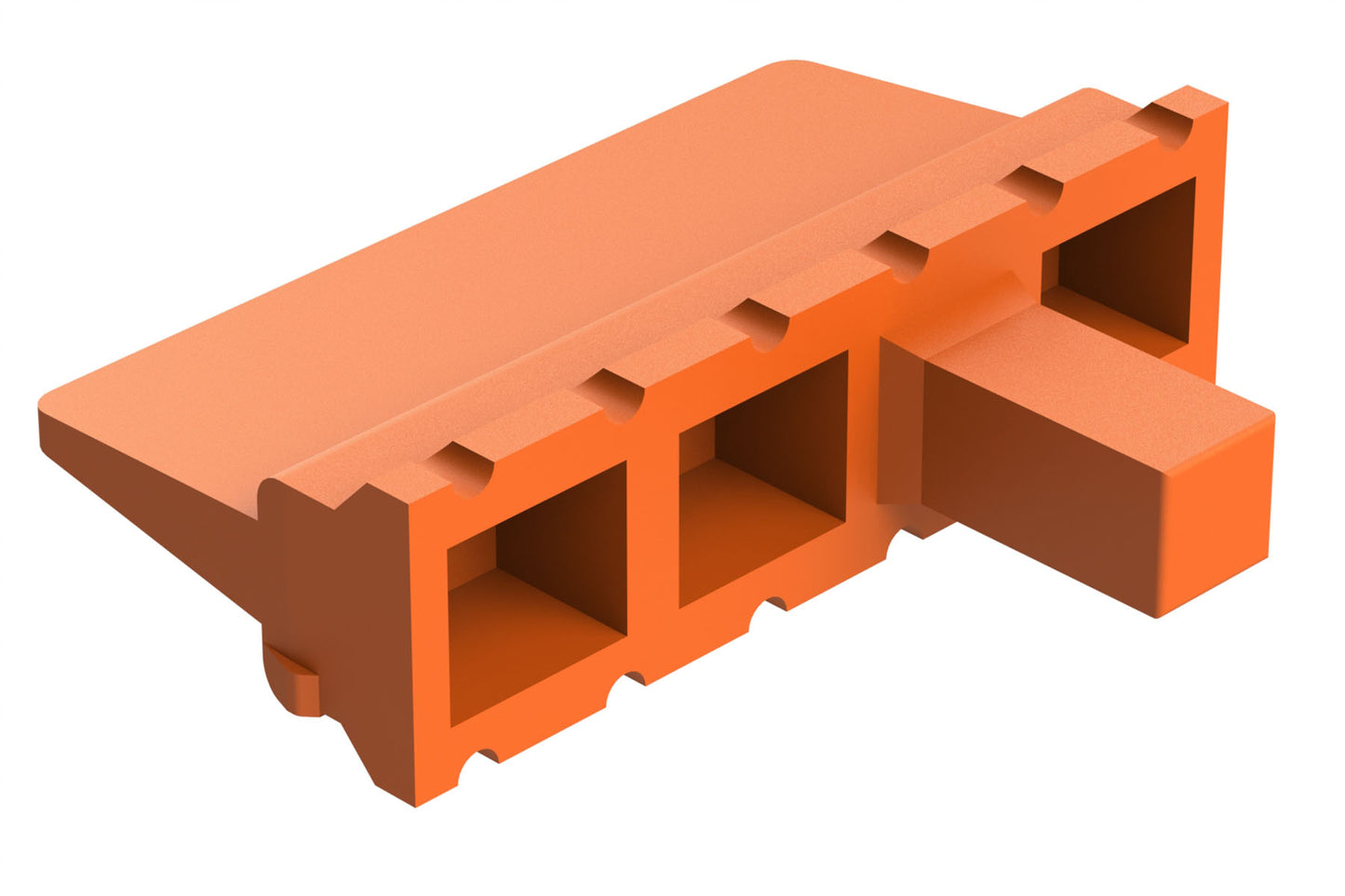 AWM-12P 12-Way Wedgelock Receptacle, Male. WM-12P