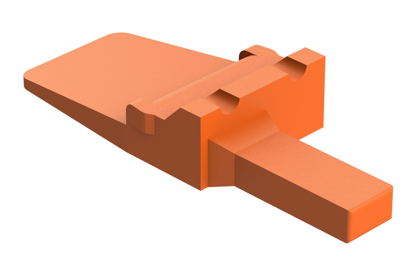 AWM-2P 2-Way Wedgelock Receptacle, Male. WM-2P