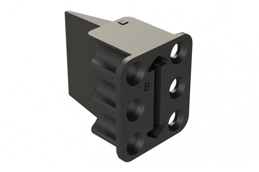 AWP-6SB 6 Position Female Wedgelock, KEY B