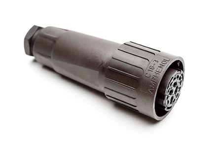 C016 10E014 002 1 14+PE Female cable connector with internal strain relief and cable retention. For use with crimp contacts (sold separately).