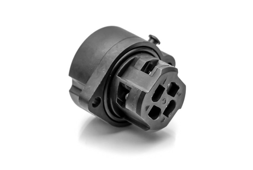 C016 20G003 100 12 3+PE Female receptacle with field installable screw termination.. Mounting hole Ø22 without chamfer; suitable sealing for screws is necessary. Comparable part no: 09-4224-00-04