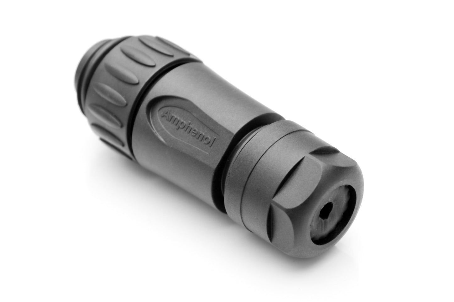 C016 20H003 200 12 3+PE Male, straight cable connector with strain relief and clamping ring. Field installable screw termination.