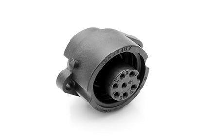 C016 30G006 100 12 6+PE Female receptacle with solder termination. Mounting hole Ø22 without chamfer; suitable sealing for screws is necessary. Comparable part no: 09-4228-00-07, CA6GD