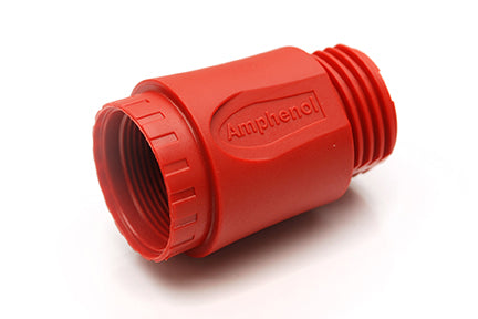 C016 G11 043 E10 V Red Backshell, straight, package of 5