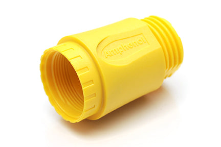 C016 G11 046 E10 V Yellow Backshell, straight, package of 5