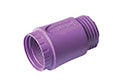 C016 G11 060 E10 V Violet Backshell, straight, package of 5