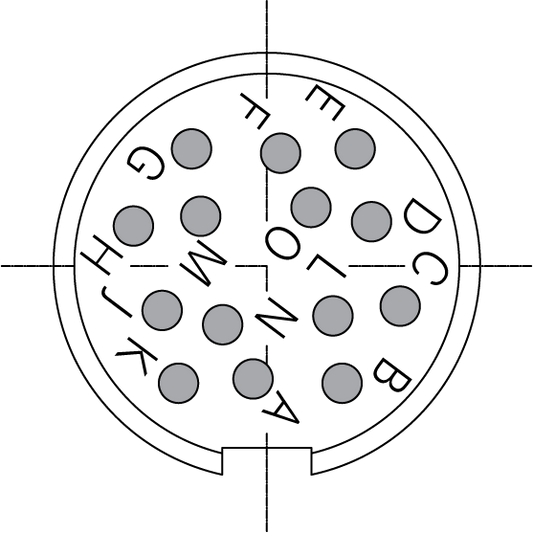 C091 11D014 001 4 Female Connectors with internal strain relief and metal locking ring. Complete EMI shielding in the fully mated and locked position (EMI security). Screw locking according to IEC 61076-2-106. Fully intermateable with C091D connectors.