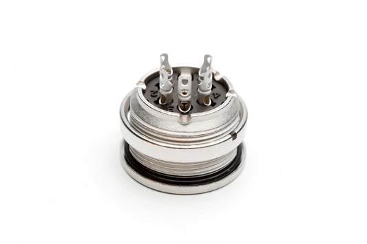 C091 31N005 100 2 Front mounting female metal Connectors with O-ring seal and ring nut mount (hex nut available upon request). Complete EMI shielding in the fully mated and locked position (EMI security). Contacts included.