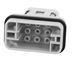 C146 10A008 500 12 8+ PE Male contact insert with compact design. Hi voltage also in metal housings. Comparable Part No. 09120083001