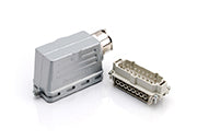 C146 10E 016 9431M 16+PE - Plug Kit, Male, 20/12AWG. Single side entry low profile hood
