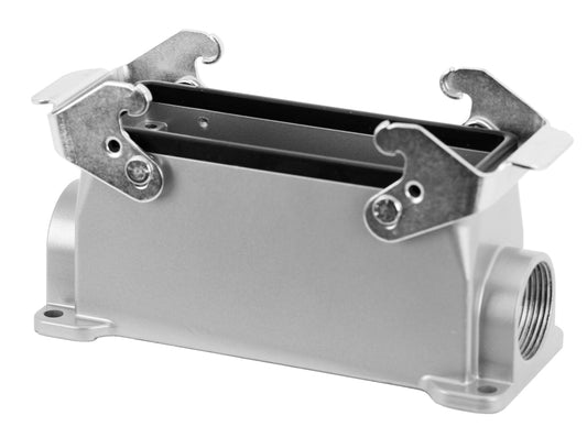 C146 10F024 500 1 Single side entry housing with low profile.