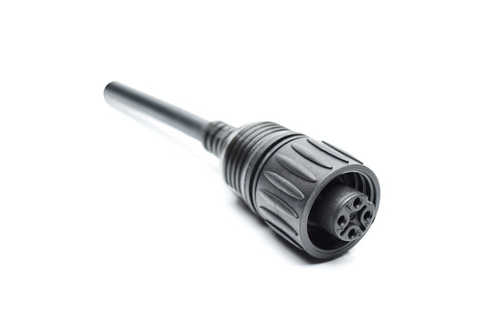 CA0161B22305012 Ecomate 4 Position (3 +PE) Circular Molded, Std. Strain relief, Female to Leads, 14AWG, PVC, TC-ER, UL  Flexible Cable Assy, 5 Meter