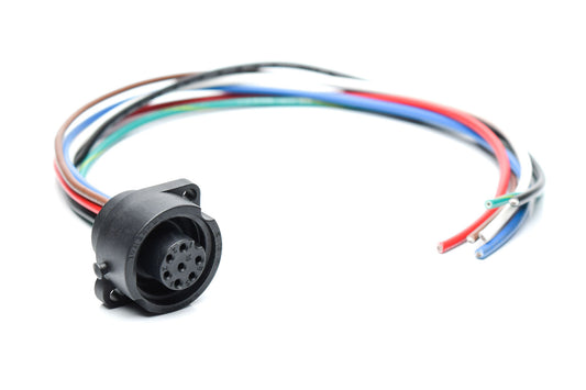 CA0161F116003 Ecomate 7 Position (6 +PE) Female Receptacle, 16AWG Leads, UL1015 , 0.3 Meter