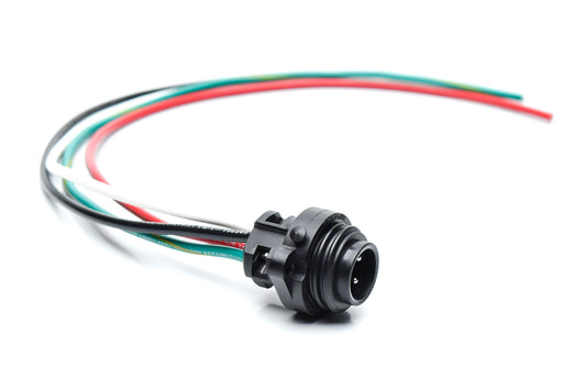 CA0161G113003 Ecomate 4 Position (3 +PE) Male Receptacle, 14AWG Leads, UL1015 , 0.3 Meter