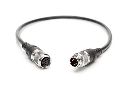 CA091 80 2400 100 AISG RET Overmolded Cable Assembly with IP68 straight male / female cable connectors, 100 meter, PUR cable, 8 pin interface, 4 loaded contacts