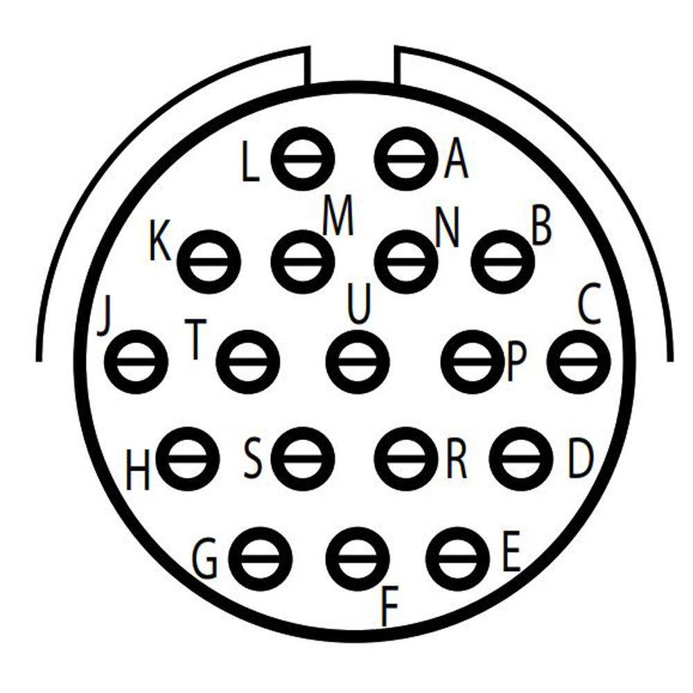 D38999/20FD18PE Square Flange Receptacle