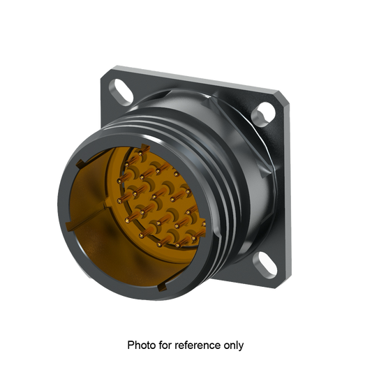 D38999/20ZA35PB Square Flange Receptacle