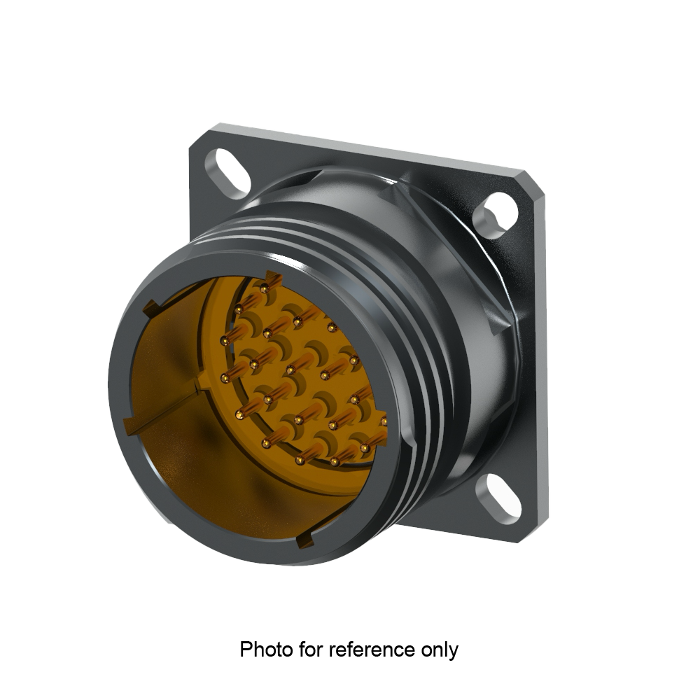 D38999/20ZA35PC Square Flange Receptacle