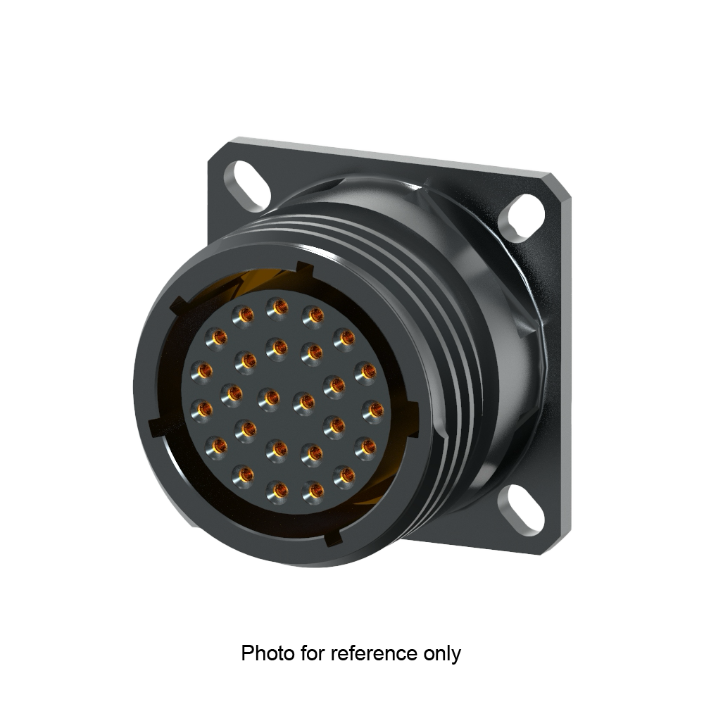 D38999/20ZA98SB Square Flange Receptacle