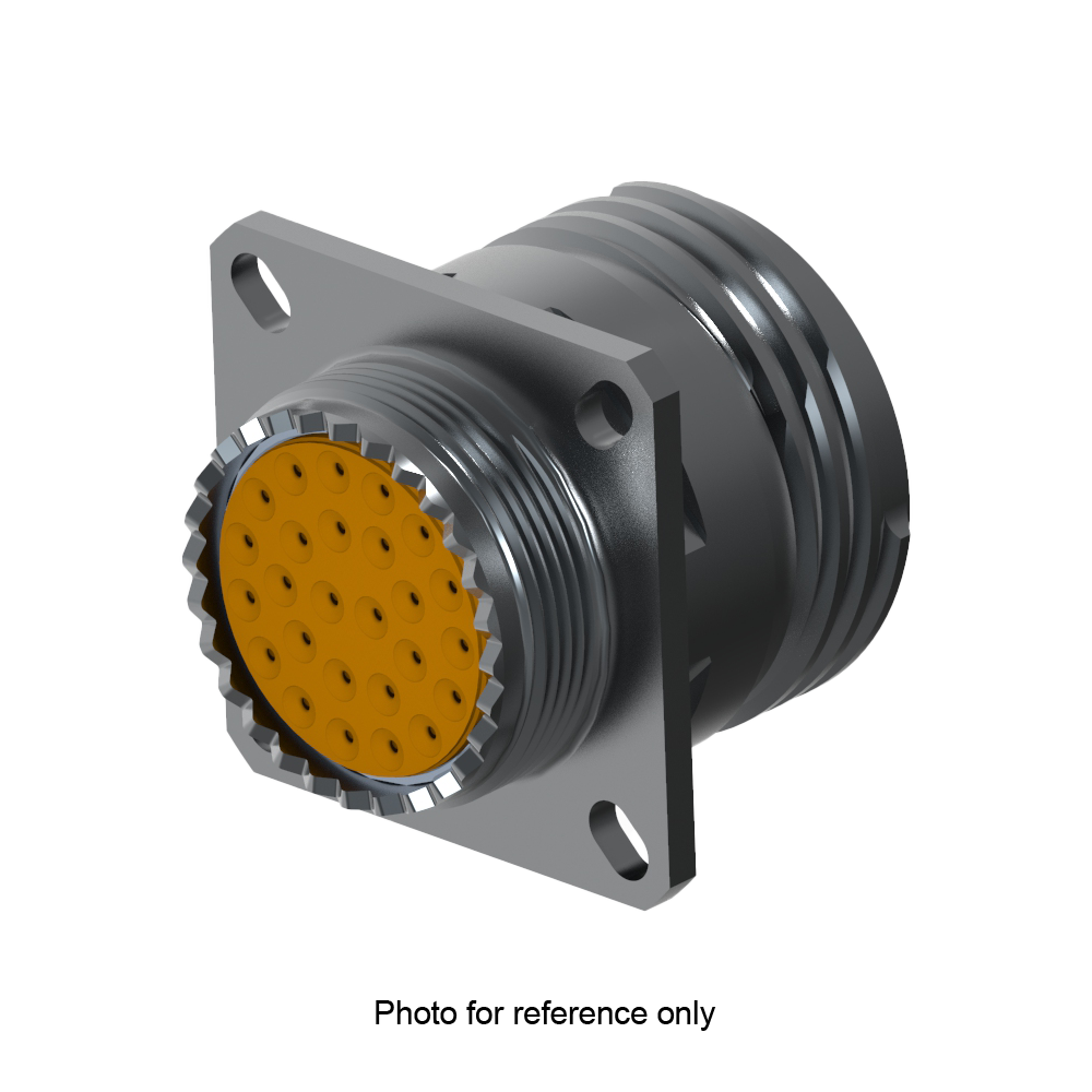 D38999/20ZA98PD Square Flange Receptacle