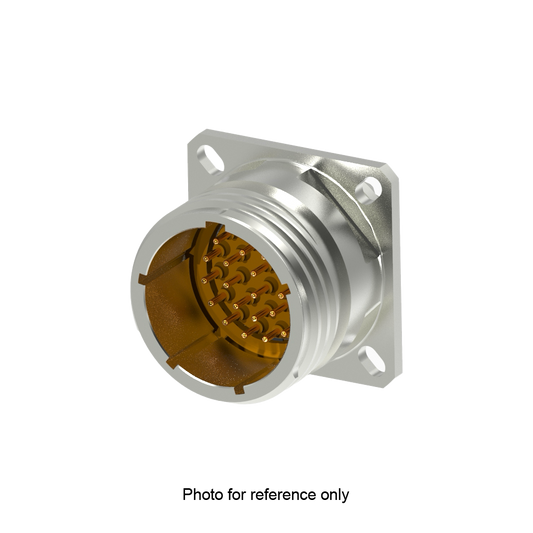 D38999/20FB98PN Square Flange Receptacle