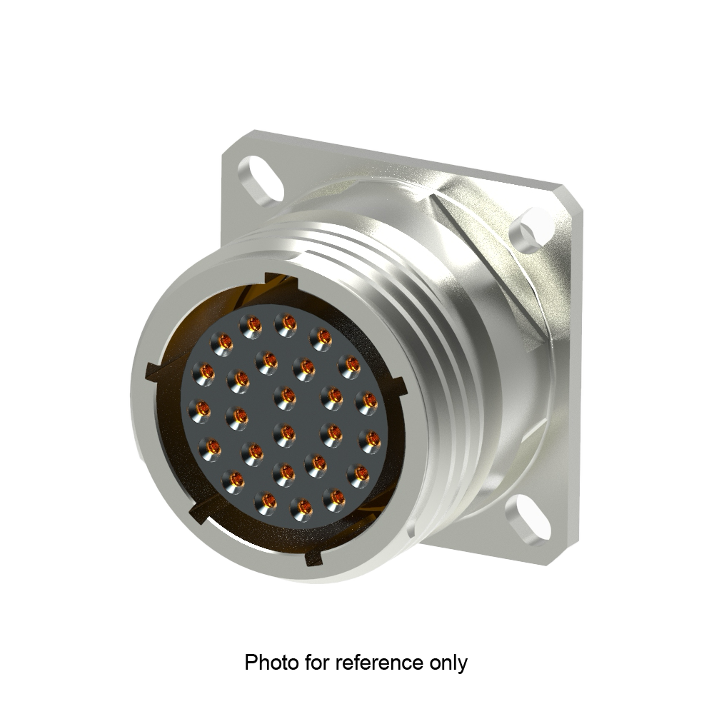 D38999/20FH53SD Square Flange Receptacle