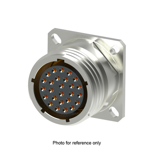 D38999/20FG41SB Square Flange Receptacle