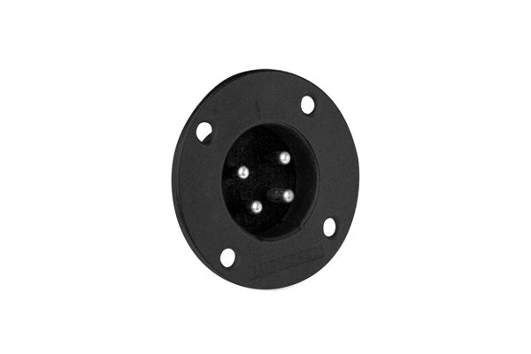 EP-5-14B 5 PoleMaleMetal Loudspeaker ChassisMount,Machined Contacts, Black Finish