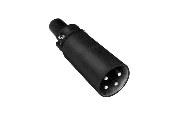 EP-8-12B 8 PoleMaleMetal Loudspeaker Cable Connector,Machined Contacts, Black Finish