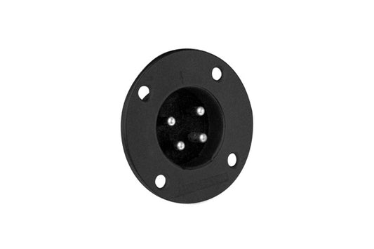 EP-8-14B 8 PoleMaleMetal Loudspeaker ChassisMount,Machined Contacts,Black Finish