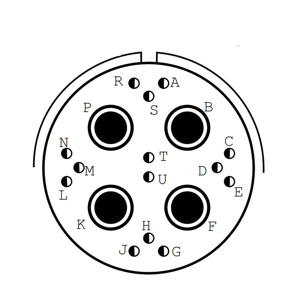 D38999/20FF18PB Square Flange Receptacle