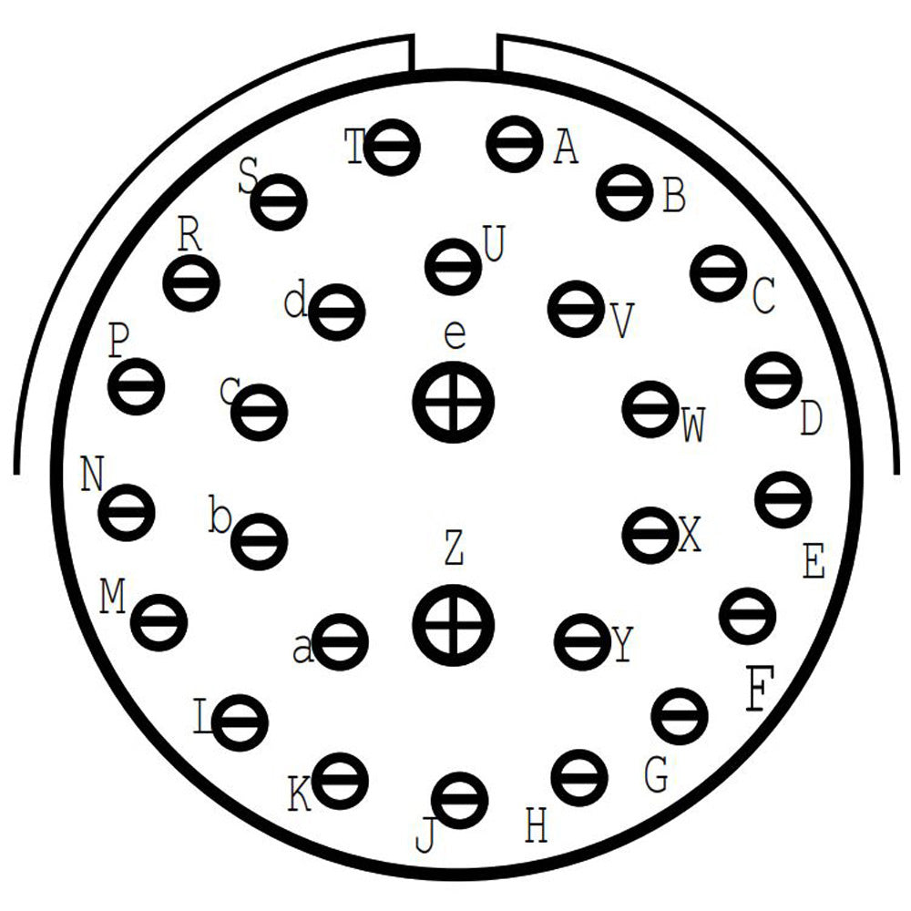 D38999/20FF28PD Square Flange Receptacle