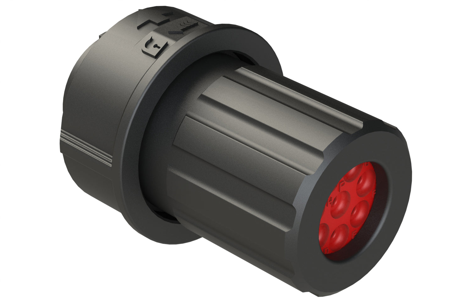 FLS612N8PHEC03 Plug, 8 Position, Male, Shell Size 12, Silicone Seal and End Cap with Individual Wire Sealing, Auto-Lock