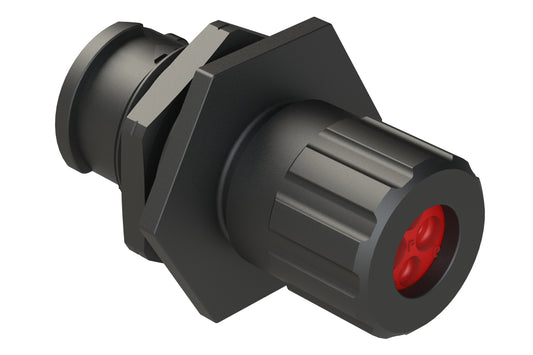 FLS710N2PHEC03 Receptacle, Jam Nut, 4 (2+2) Position, Male, Shell Size 10, Silicone Seal and End Cap with Individual Wire Sealing, Auto-Lock