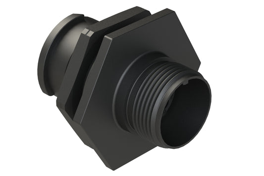 FLS712N10S03 Receptacle, Jam Nut, 10 Position, Female, Shell Size 12, Silicone Seal, Auto-Lock