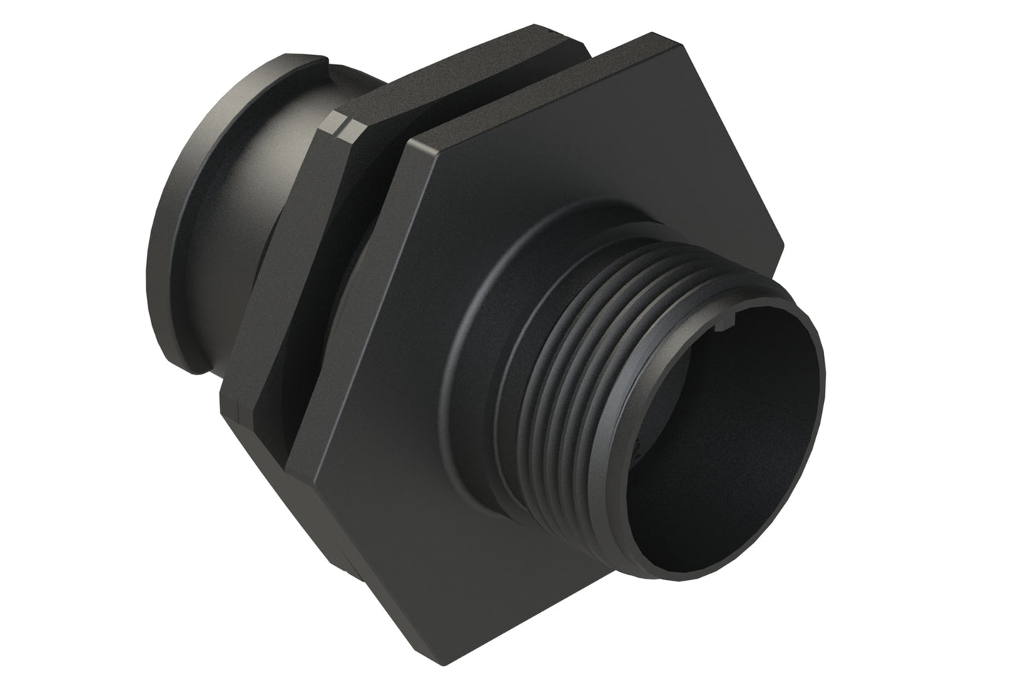 FLS712N2S03 Receptacle, Jam Nut, 4 (2+2) Position, Female, Shell Size 12, Silicone Seal, Auto-Lock