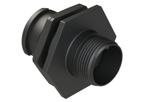 FLS712N2S03 Receptacle, Jam Nut, 4 (2+2) Position, Female, Shell Size 12, Silicone Seal, Auto-Lock