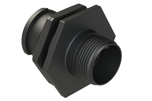 FLS712N4S03 Receptacle, Jam Nut, 4 Position, Female, Shell Size 12, Silicone Seal, Auto-Lock